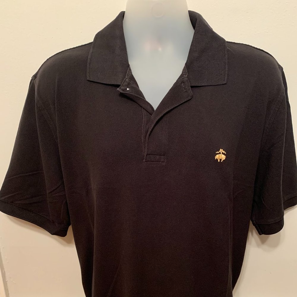 Black Brooks Brothers Classic Polo